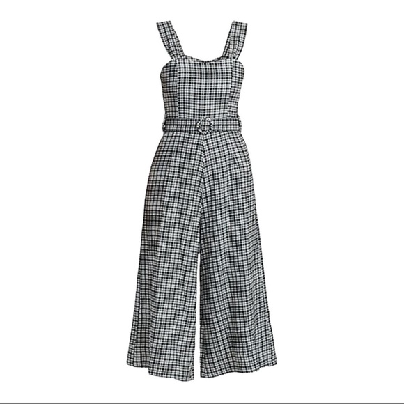 FAITHFULL the Brand Liv Check Linen Jumpsuit Emelinah Check - Picture 6 of 15